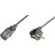 DIGITUS 230V-os IEC Kabel za napajanje Crno 75cm AK-440109-008-S