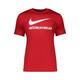 NIKE Tehnička sportska majica crvena / bijela 18853493