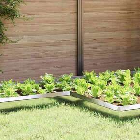 Ograda protiv puževa 4 pcs Srebrno 10 x 10 x 25 cm