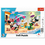 Mickey Mouse Zabava na plaži uokvirena slagalica 15kom - Trefl