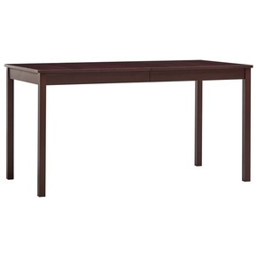 VidaXL Blagavaonski stol tamnosmeđi 140 x 70 x 73 cm od borovine