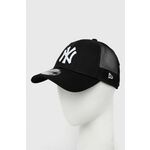 Kapa sa šiltom New Era boja: crna, s aplikacijom, NEW YORK YANKEES - crna. Kapa sa šiltom u stilu baseball iz kolekcije New Era. Model izrađen od kombinacije raznih materijala.