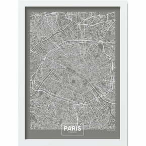 Plakat u okviru 40x55 cm Paris - Wallity