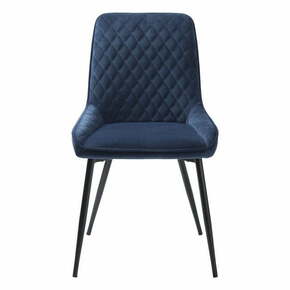 Plava baršunasta blagovaonska stolica Milton - Unique Furniture
