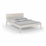 Bijeli bračni krevet od borovine 160x200 cm Ammer - Skandica