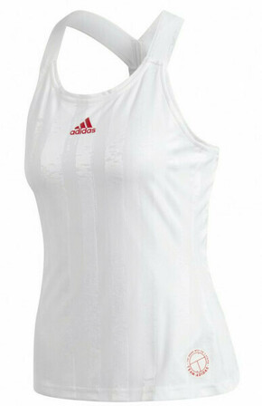 Ženska majica bez rukava Adidas Y-Tank ENG W - white/scarlet