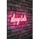 Ukrasna plastična LED rasvjeta, Sleep Late - Pink