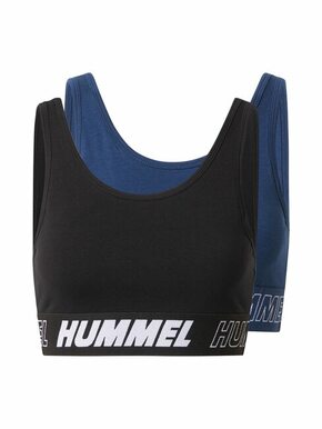 Hummel Sportski grudnjak 'MAJA' crna / mornarsko plava / bijela