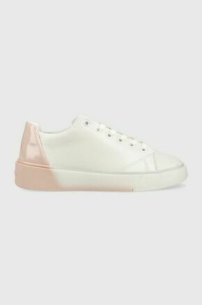 Tenisice Calvin Klein Heel Counter Cupsole Lace Up HW0HW01378 White/Sepia Rose 0LF