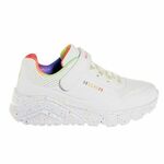 Dječje tenisice Skechers boja: bijela - bijela. Dječje tenisice z kolekcji Skechers. Model izrađen od ekološke kože. Model s učvršćenim gornjištem osigurava stabilnost stopala.