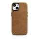 iCarer Oil Wax Premium Leather MagSafe Apple iPhone 14 Plus / 15 Plus light brown