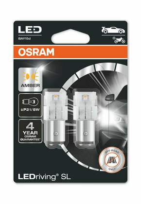 Osram LEDriving SL P21W (BA15S) LED žaruljeOsram LEDriving SL P21W (BA15S) LED bulbs - narančasta BA15S-SLAMB-2
