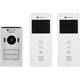 Smartwares DIC-22122 video portafon za vrata 2-žice kompletan set 2 obiteljske kuće bijela