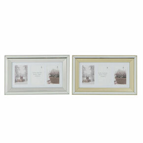 Photo frame DKD Home Decor Crystal polystyrene Golden Silver Traditional 47 x 2 x 29 cm (2 Units)