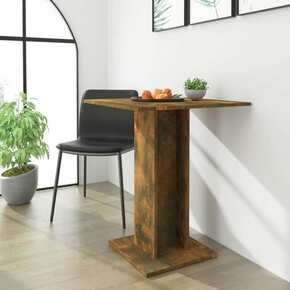 VidaXL Bistro stol boja dimljenog hrasta 60x60x75 cm konstruirano drvo