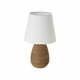 Smeđa stolna lampa keramička s tekstilnim sjenilom (visina 27,5 cm) – Casa Selección