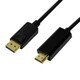 LOGILINK DisplayPort 1.2/1.2a HDMI transformator Crno 2m CV0127
