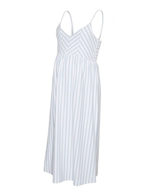 MAMALICIOUS Ljetna haljina 'Mia' svijetloplava / bijela