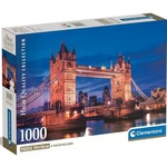 Tower Bridge noću puzzle HQC 1000kom s posterom - Clementoni