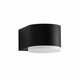 NOVA LUCE 9200201 | Nus Nova Luce zidna svjetiljka 1x LED 400lm 3000K IP54 crno, opal