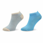 Set od 2 para niskih ženskih čarapa Tommy Hilfiger 701222650 Light Blue 001