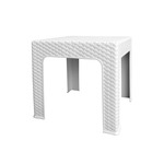 Plastični stol MEGA PLAST RATAN BISTRO / BIJELA