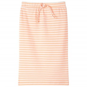VidaXL Dječja ravna suknja s prugama fluorescentno narančasta 92