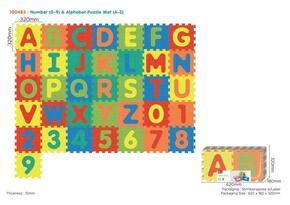 Numbers and letters mat