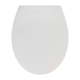 Bijelo WC sjedalo s lakim zatvaranjem Wenkoo Samos, 44.5 x 37.5 cm