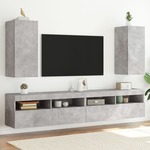 vidaXL Zidni TV ormarići LED 2 kom siva boja betona 30,5 x 35 x 70 cm