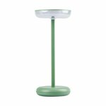 KANLUX 37313 | Fluxy Kanlux nosiva, stolna svjetiljka s prekidačem jačina svjetlosti se može podešavati, baterijska/akumulatorska 1x LED 140lm 3000K IP44 zeleno