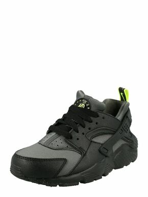 Nike Sportswear Tenisice 'HUARACHE RUN GS' tamo siva / neonsko zelena / crna