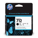 HP 712 80-ml Black DesignJet Ink Cartridge, tinta, Original [3ED71A]