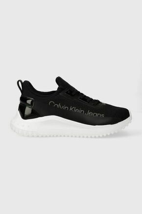 Tenisice Calvin Klein Jeans Eva Run Slipon Lace Mix Lum Wn YW0YW01303 Black/Bright White 0GM