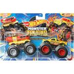 Hot Wheels Monster Trucks: Demolition Doubles Oscar Mayer vs All Fried Up set od 2 monster autića 1/64 - Mattel