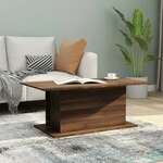 Stolić za kavu boja smeđeg hrasta 102 x 55 5 x 40 cm od iverice