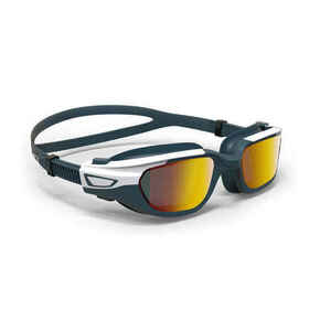 Naočale za plivanje Spirit veličina S sa zrcalnim staklima bijelo-tirkizne