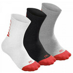 Čarape za tenis Wilson Youth Core Crew Sock 3P - white/black/grey/red