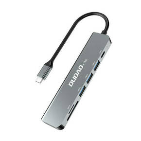 Adapter 6u1 Dudao A15S USB-C na 3x USB