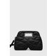 Torba Karl Lagerfeld boja: crna - crna. Srednje veličine torba iz kolekcije Karl Lagerfeld. Model na kopčanje izrađen od ekološke kože.