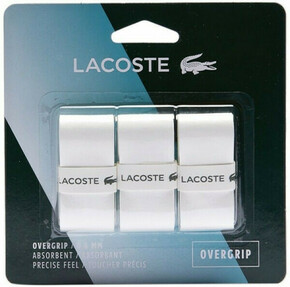 Gripovi Lacoste Absorbent Overgrip 3P - white