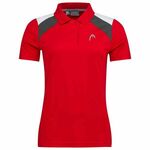 Ženski teniski polo majica Head Club 22 Tech Polo Shirt W - red