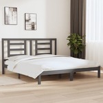 Okvir za krevet od masivnog drva sivi 180x200 cm 6FT bračni