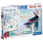 Snježno kraljevstvo II. Double 2 u 1 104kom dvostrane puzzle za bojanje - Clementoni