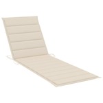vidaXL Jastuk za ležaljku za sunčanje krem 200 x 70 x 4 cm od tkanine