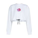 KARL LAGERFELD JEANS Sweater majica ljubičasta / roza / bijela