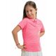 Majica kratkih rukava za djevojčice Lucky in Love Girls Tropical Double V Short Sleeve - neon pink