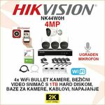 HIKVISION WiFi SET SA 4 KAMERE PLUG&PLAY UZ SVU OPREMU NK44W0H
