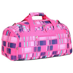 Spirit: Ružičasta karirana sportska torba 55x31x41cm
