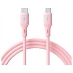 Akyga USB kabel USB-C® utikač, USB-C® utikač 1 m ružičasta AK-USB-66